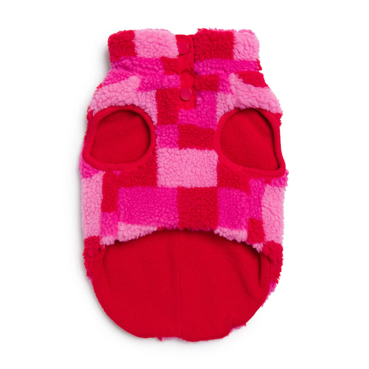 Fab Ski Sherpa Vest Pink