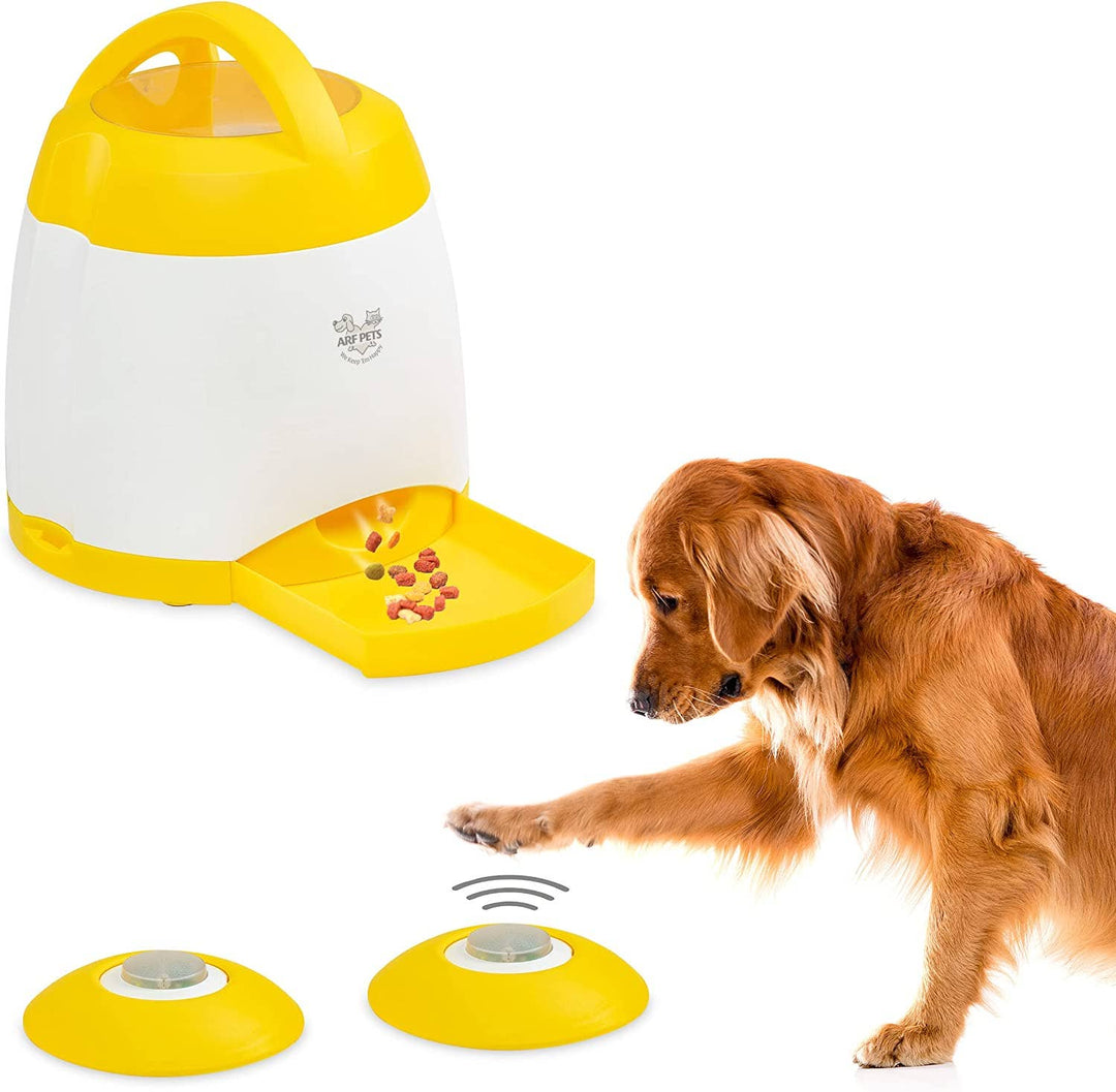 Treat Dispenser with Remote Button, Dog Memory Training Toy