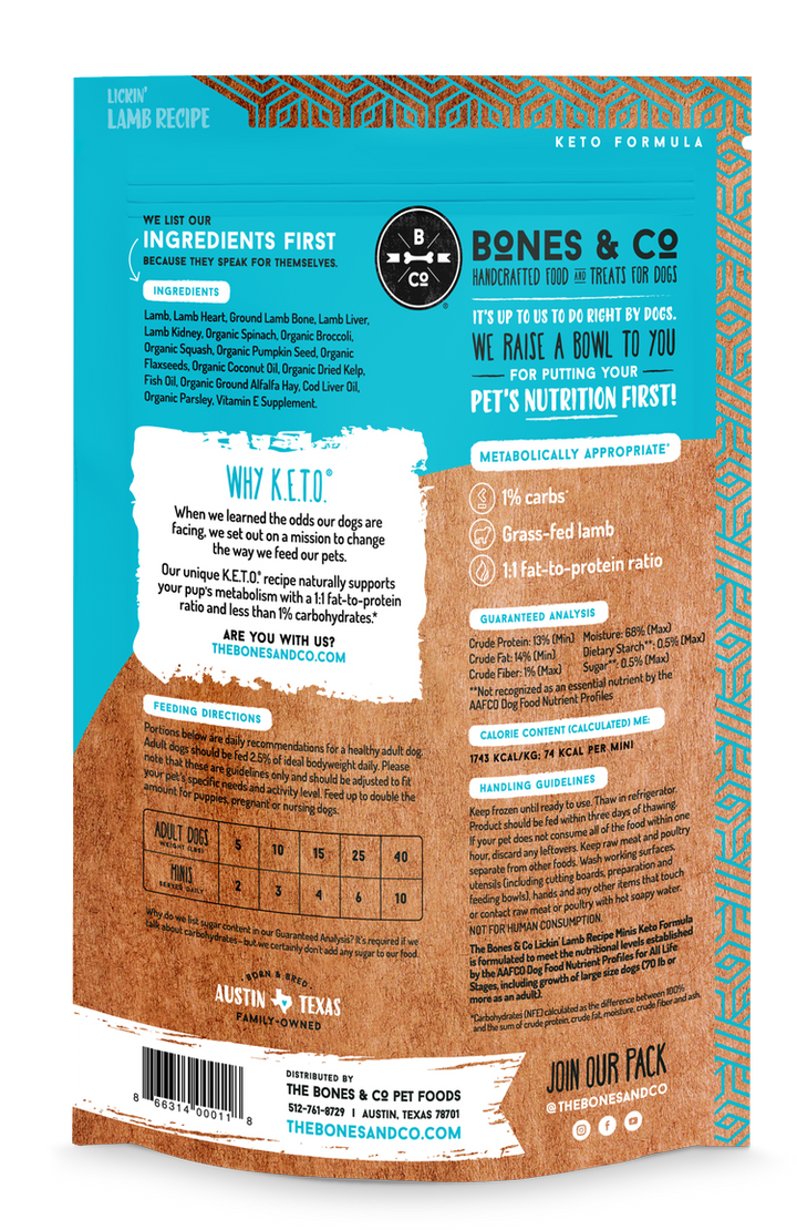 Bones & Co Frozen Raw Food for Dogs