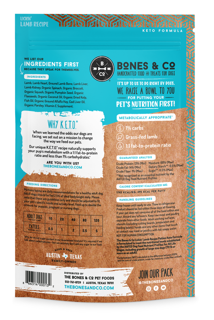 Bones & Co Frozen Raw Food for Dogs