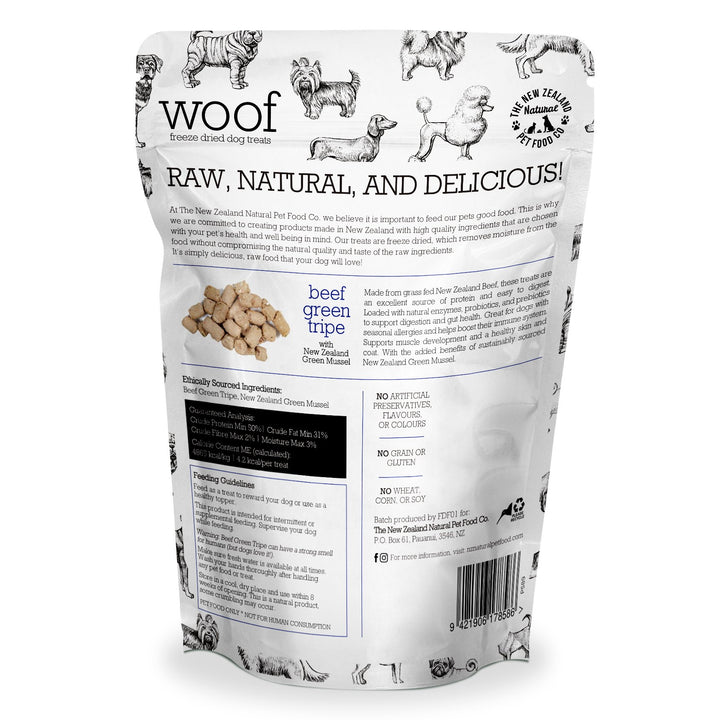 Freeze-Dried Beef Green Tripe with New Zealand Green Mussel