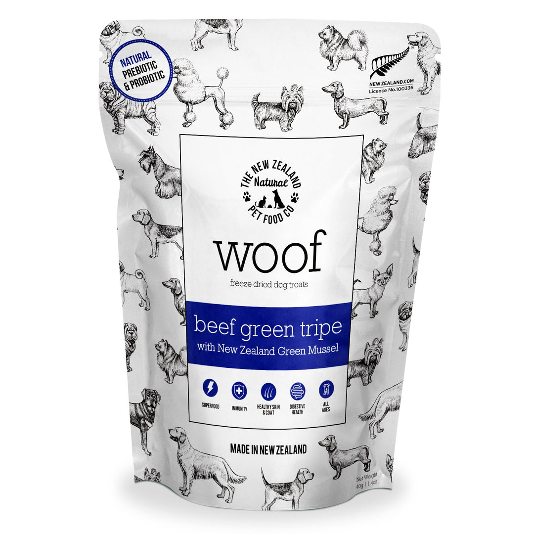 Freeze-Dried Beef Green Tripe with New Zealand Green Mussel