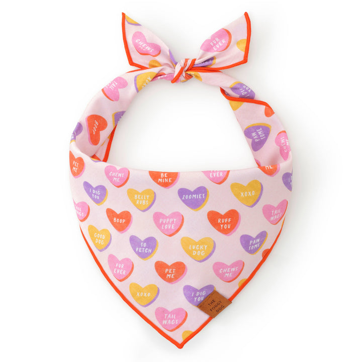 Candy Hearts Valentine's Day Bandana