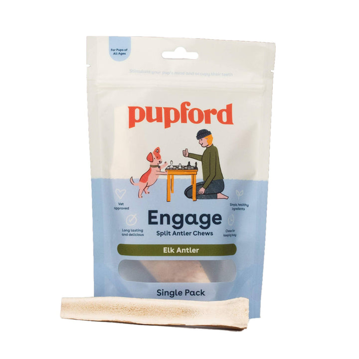 Split Elk Antler Dog Chew Single Pack