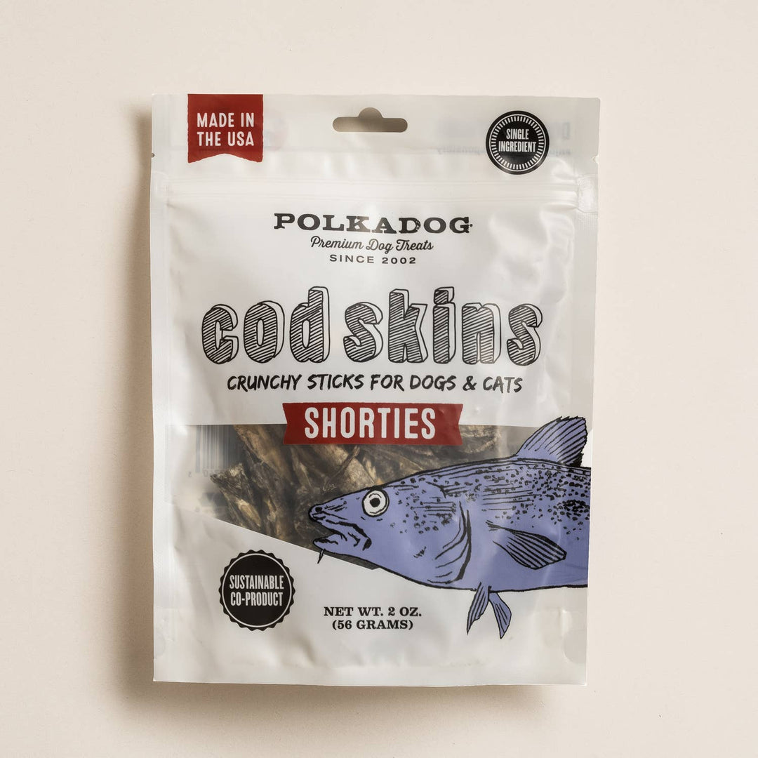 Cod Skin Jerky Shorties (2oz)