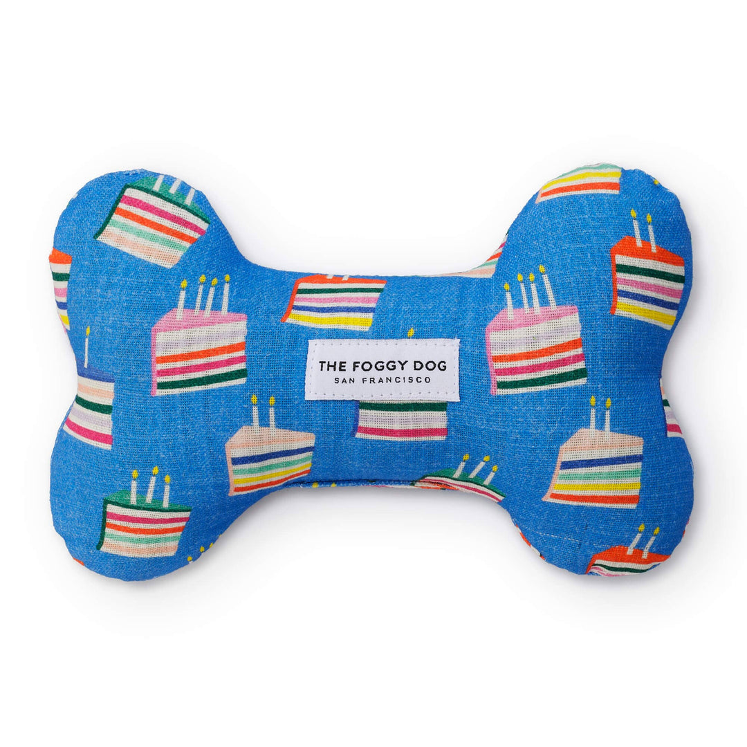 Make A Wish Birthday Dog Bone Squeaky Toy