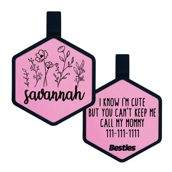 Wildflowers Silicone ID Tag