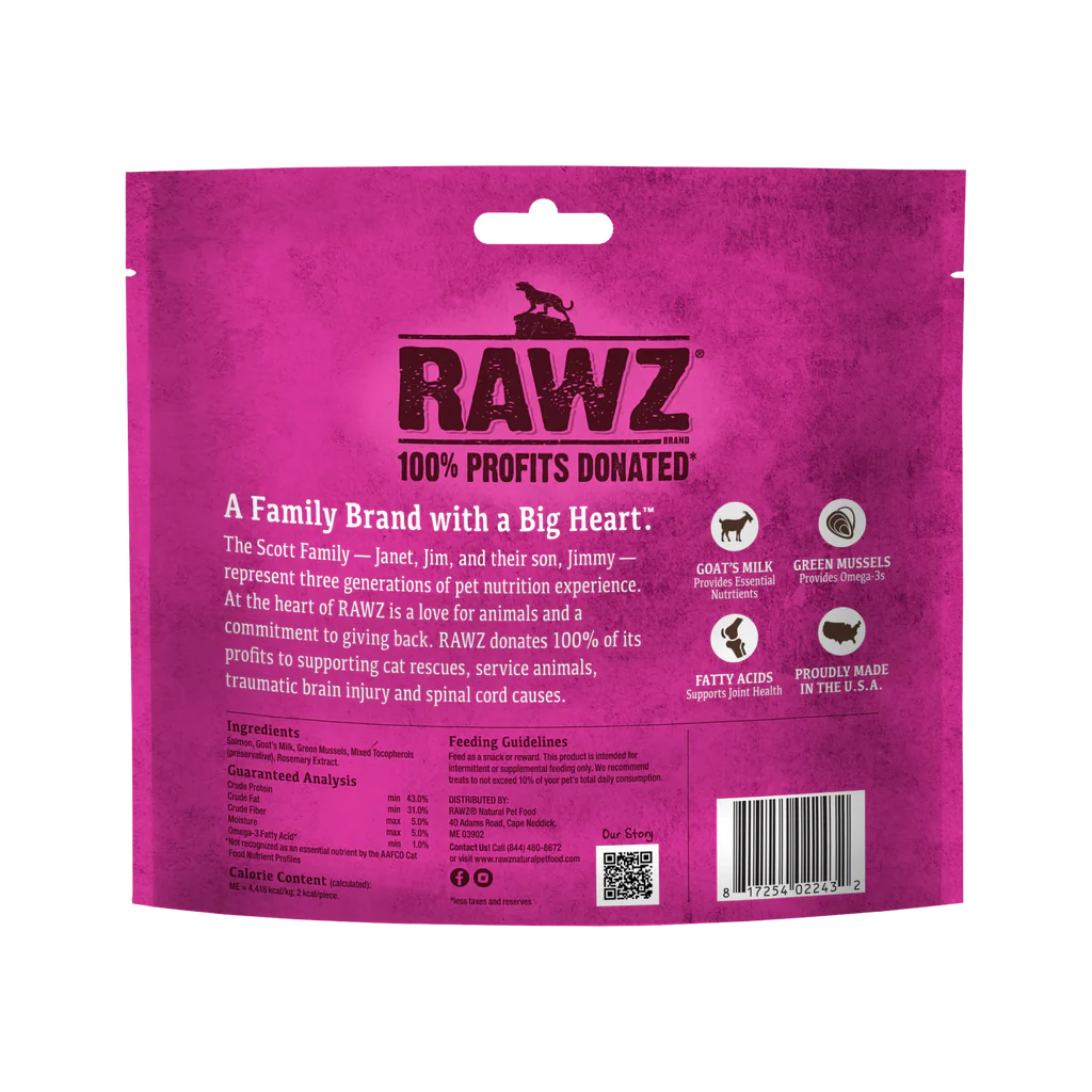 RAWZ Wild Caught Salmon, Goat’s Milk, & Green Mussels