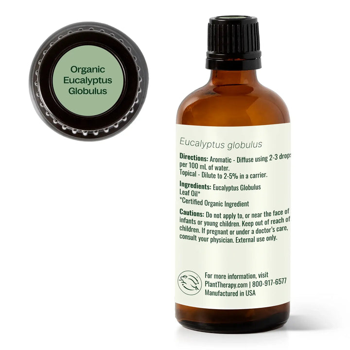 Organic Eucalyptus Globulus Essential Oil 100 mL