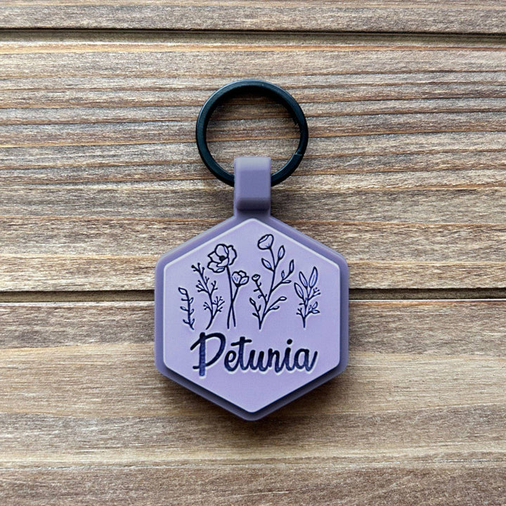 Wildflowers Silicone ID Tag