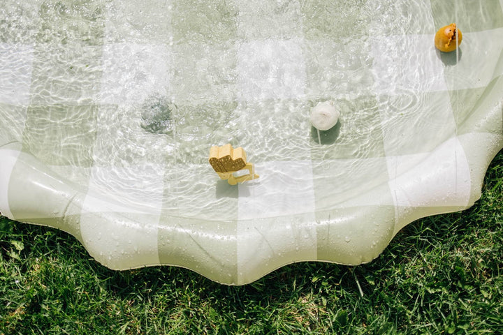 Green Gingham Splash Pad