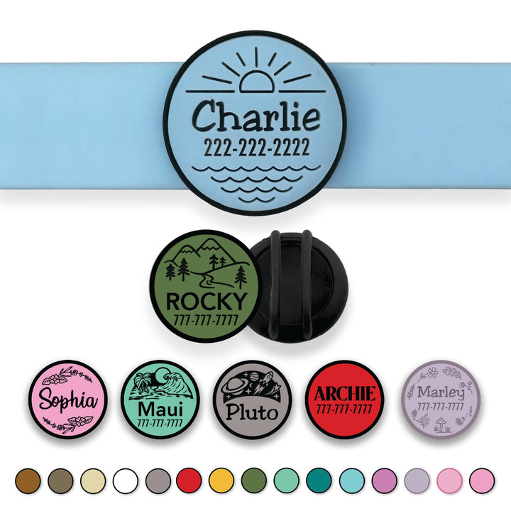 Slide-On AirTag Holder Pet ID Tag | Design Your Own