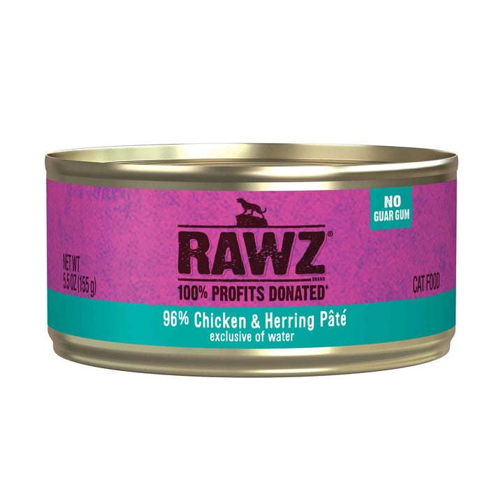 RAWZ 96% Chicken & Herring Pate Cat Food