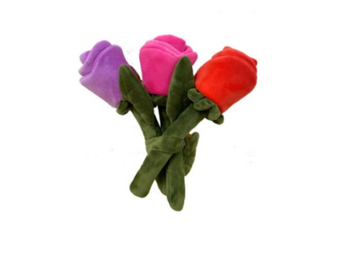 Bouquet of Roses Valentine's Day Interactive Snuffle Dog Toy