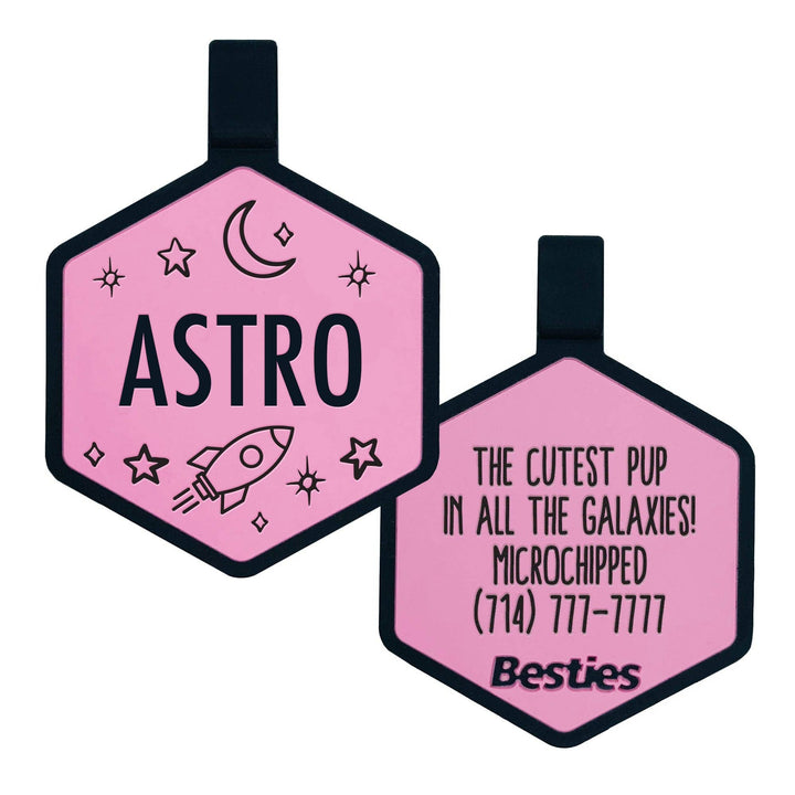 Space Cadet Silicone Dog ID Tag
