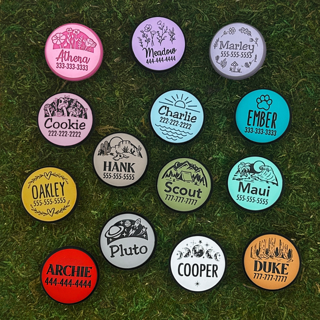 Slide-On AirTag Holder Pet ID Tag | Design Your Own