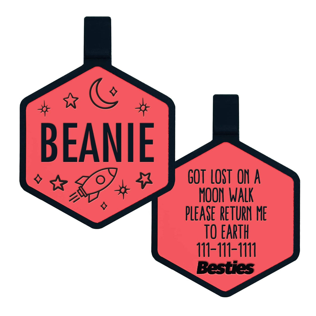 Space Cadet Silicone Dog ID Tag