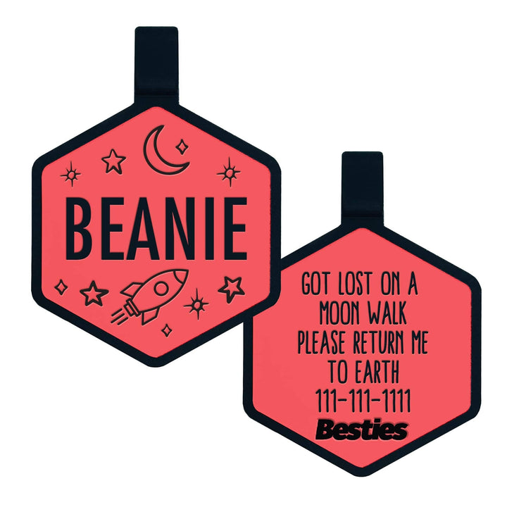 Space Cadet Silicone Dog ID Tag