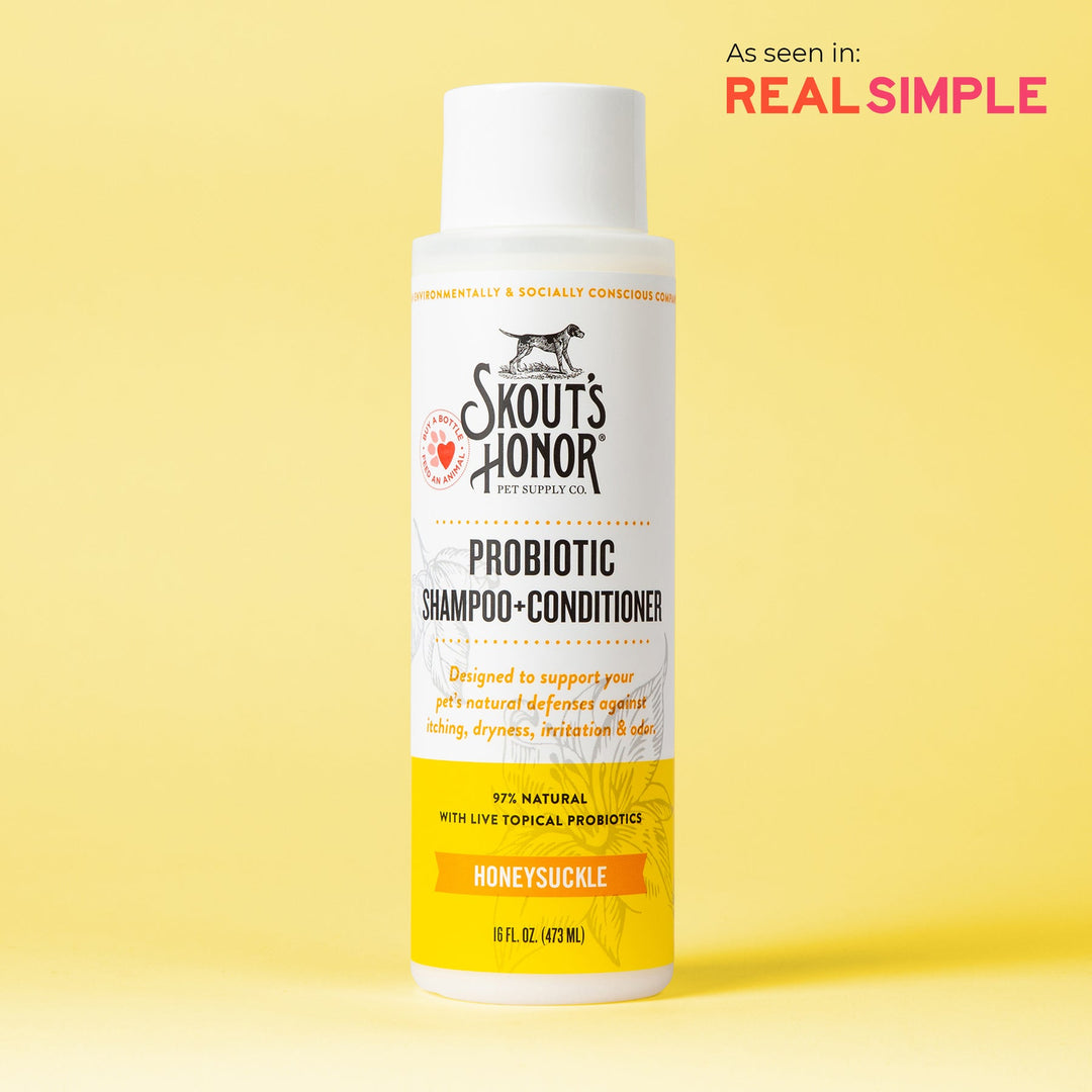 Probiotic Shampoo + Conditioner for Dogs & Cats (Honeysuckle)