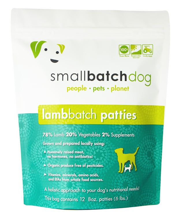 LambBatch Frozen Raw Patties for Dogs