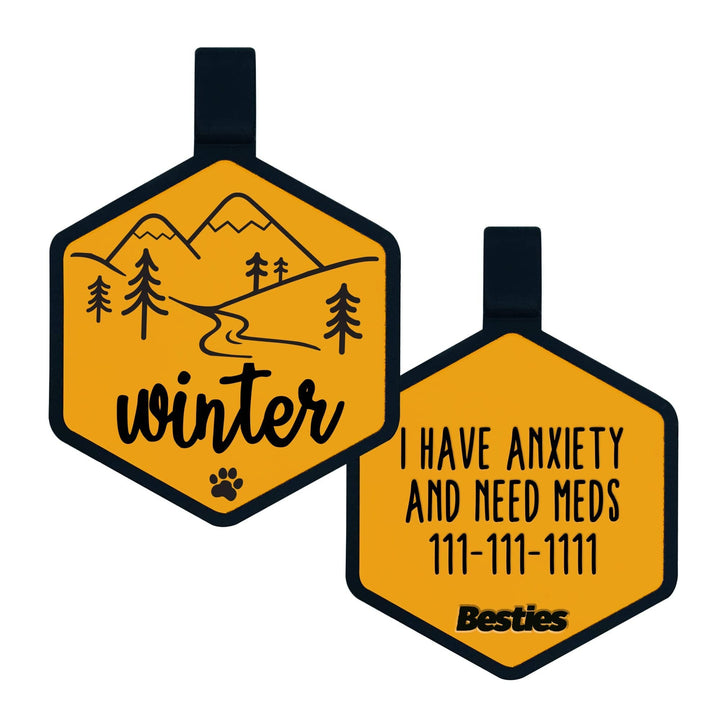 Mountain Adventure Silicone Dog ID Tag