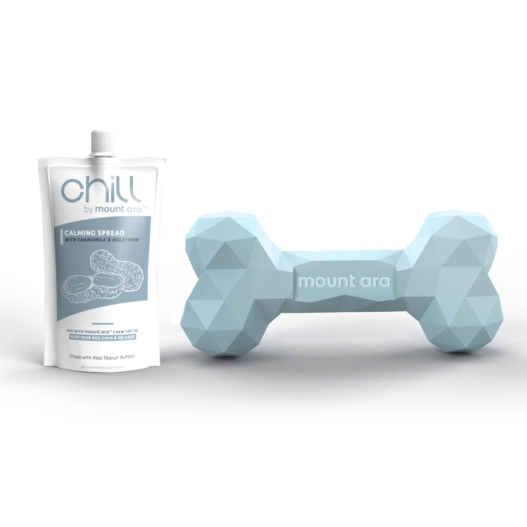 Chill Playtime Kit - Superbite Chew Toy With Calming Melatonin Peanut Butter