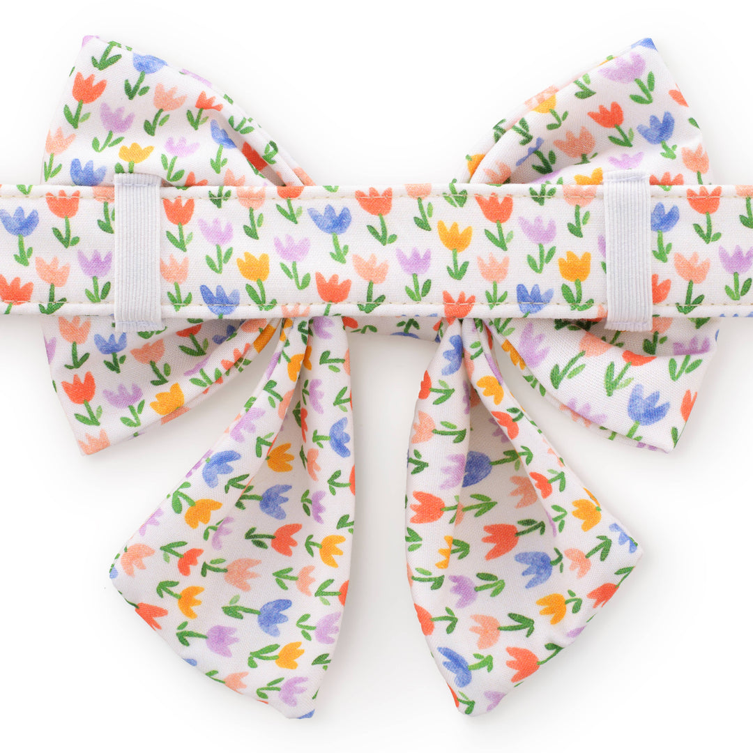 Tulip Garden Lady Dog Bow