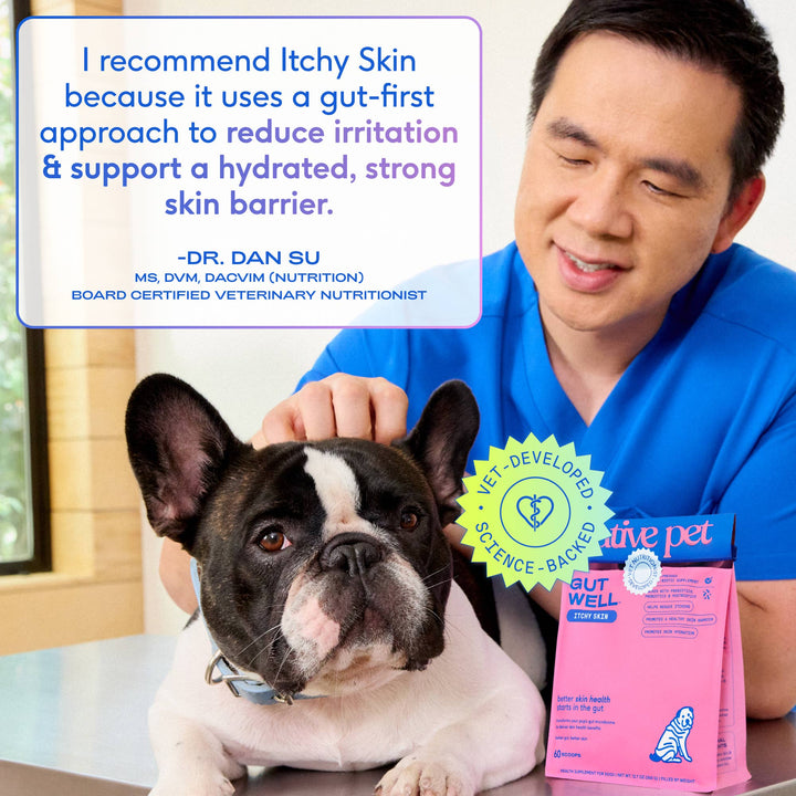Native Pet GutWell Itchy Skin, Anti Itch Supplement for Dogs