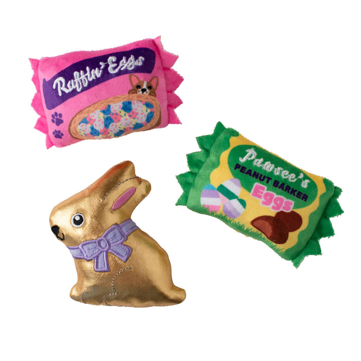 EGGSTRA SWEETS 3PCS SMALL DOG TOY