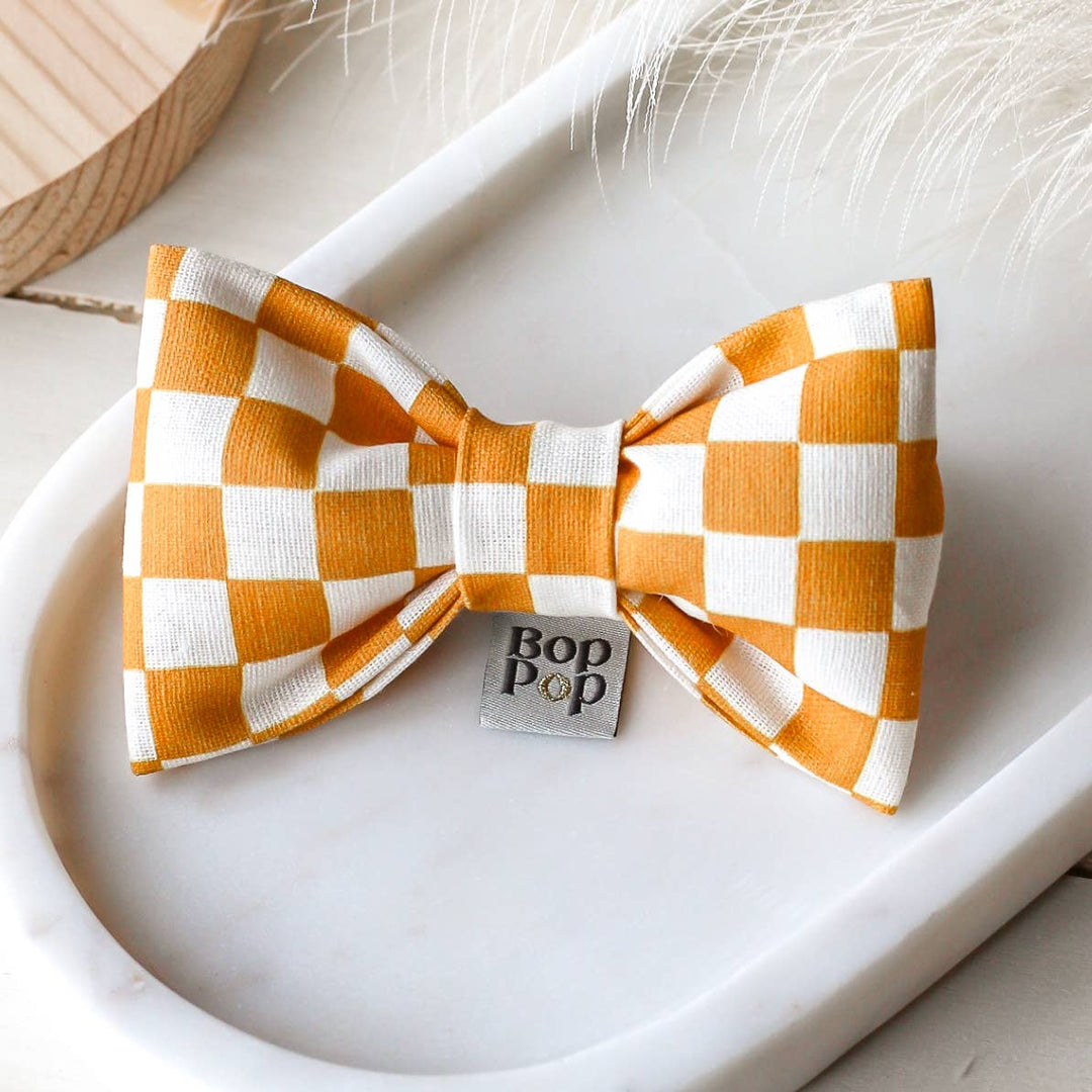 Mustard Mini Bow Tie