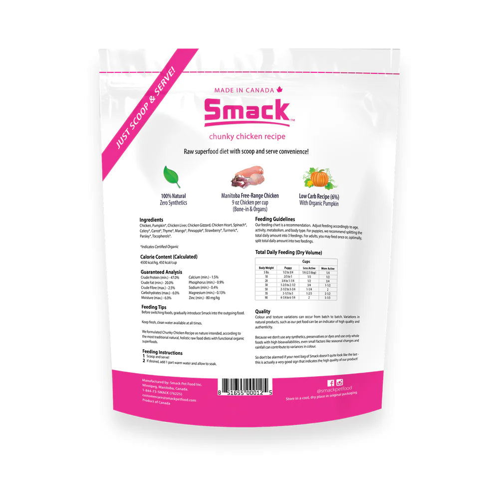 Chunky Chicken- Raw Dehydrated Superfood for Dogs
