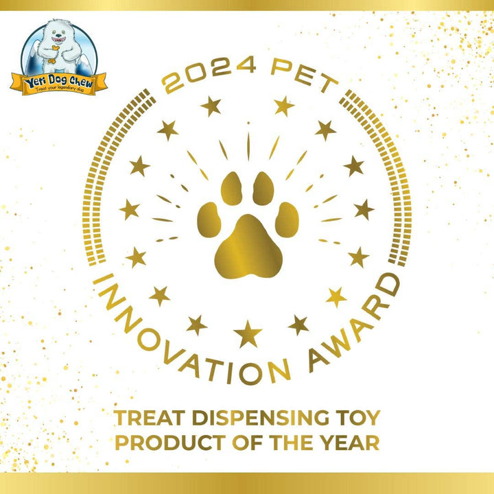Yak Puff and Play Dog Chew Toy Treat Dispenser