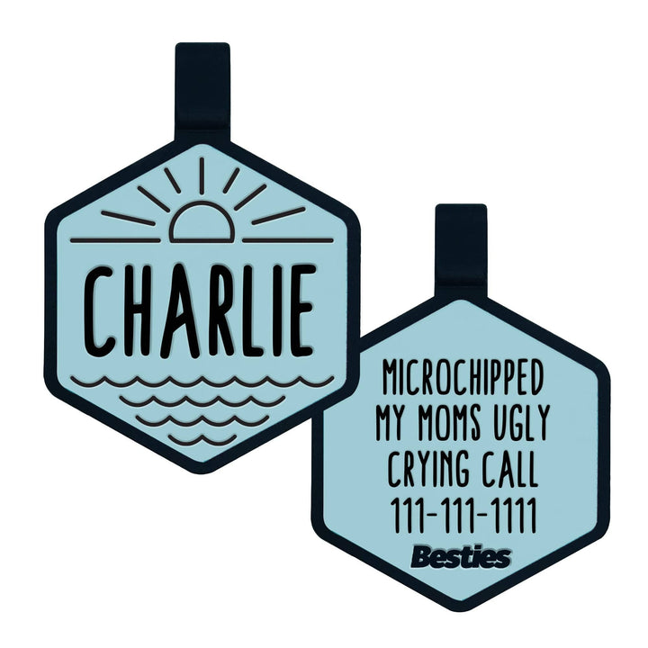 Salt and Sun Silicone Dog ID Tag