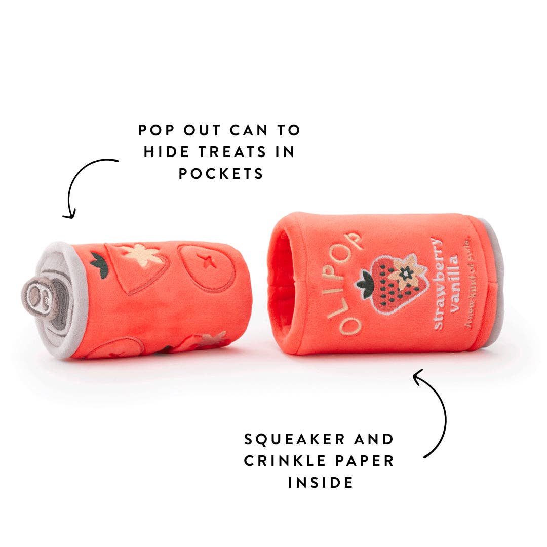 OLIPOP x TFD Strawberry Vanilla Interactive Snuffle Dog Toy