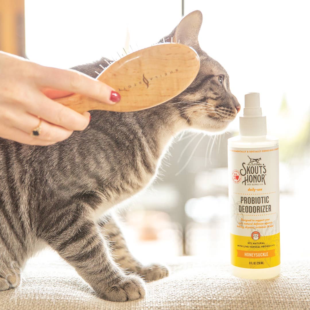 Probiotic Deodorizer Spray for Cats (Honeysuckle, 8oz)