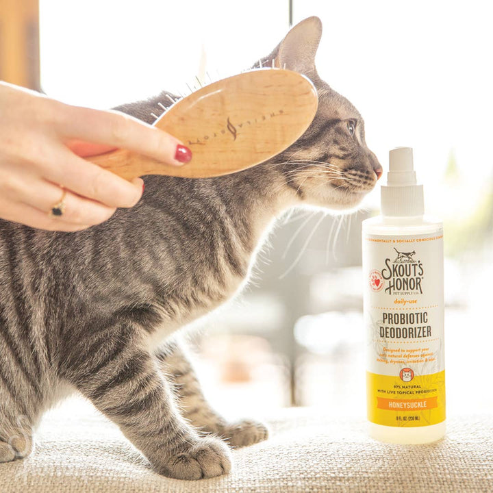 Probiotic Deodorizer Spray for Cats (Honeysuckle, 8oz)