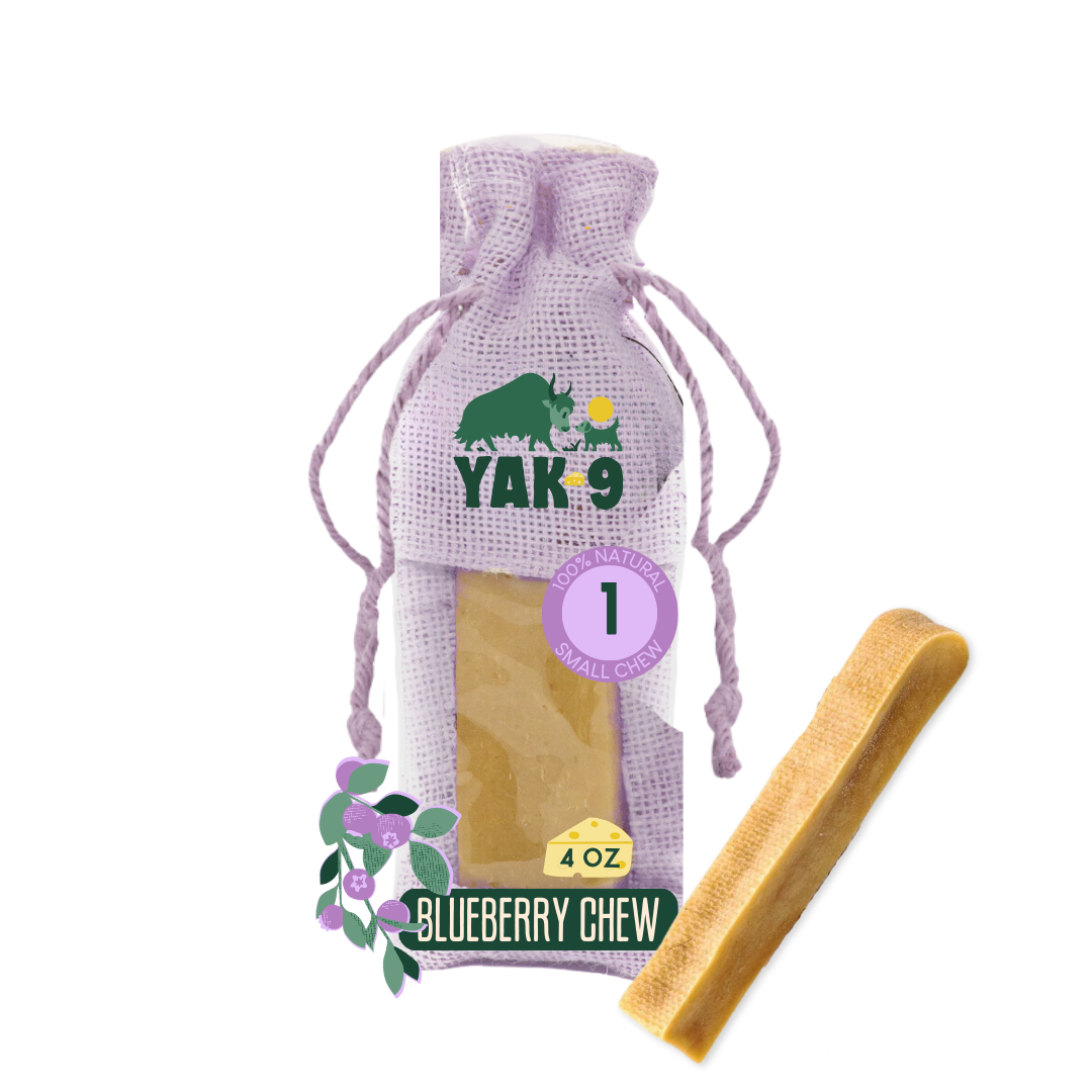 Yak9 - Blueberry Yak Chews for Dogs - Small 4oz