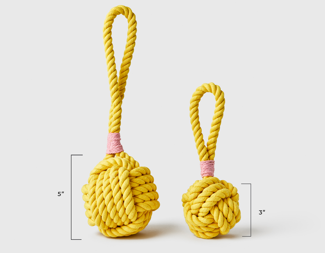 Celtic Knot 5" Yellow Rope Toy