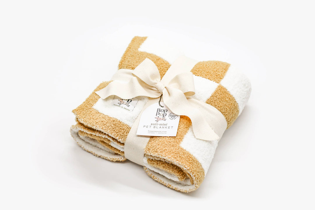 Mini Fluffy Blanket for Dogs Cats | Mocha