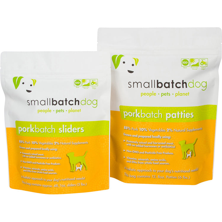 PorkBatch Frozen Raw Patties for Dogs