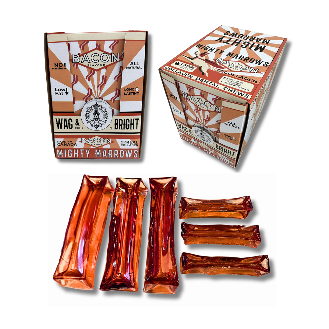Mighty Marrows Collagen Dental Chew - Bacon