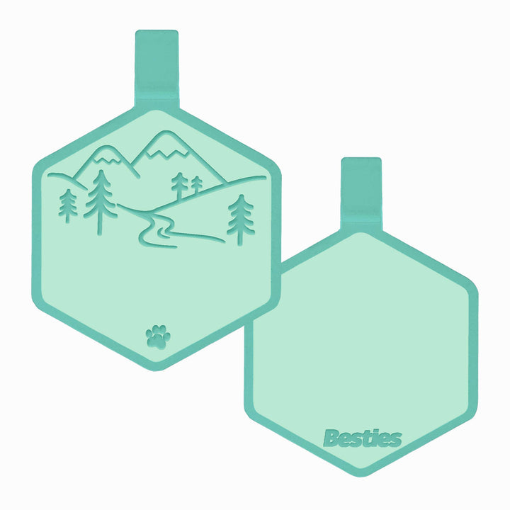 Mountain Adventure Silicone Dog ID Tag