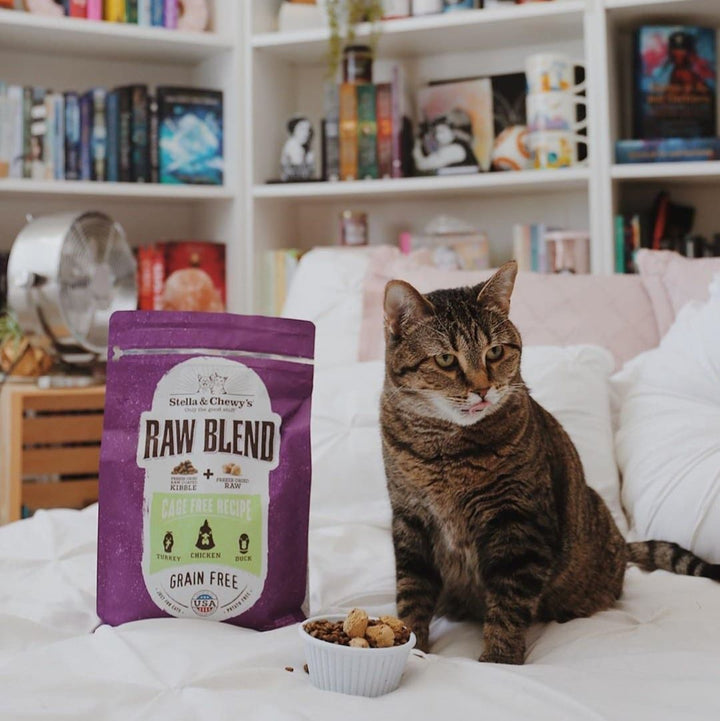 Grain-Free Cage-Free Recipe Raw Blend Kibble for Cats