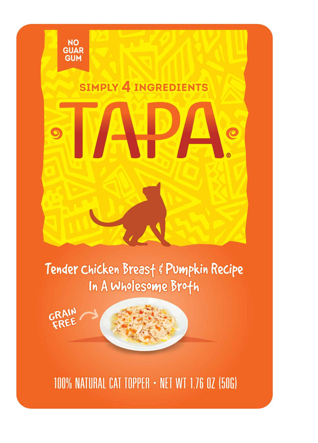 Tapa Tender Chicken Breast & Pumpkin Cat Food Recipe in Wholesome Broth Pouch