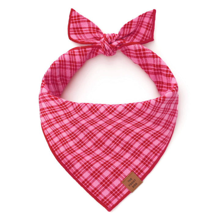 HTH x TFD Katherine Plaid Valentine Dog Bandana