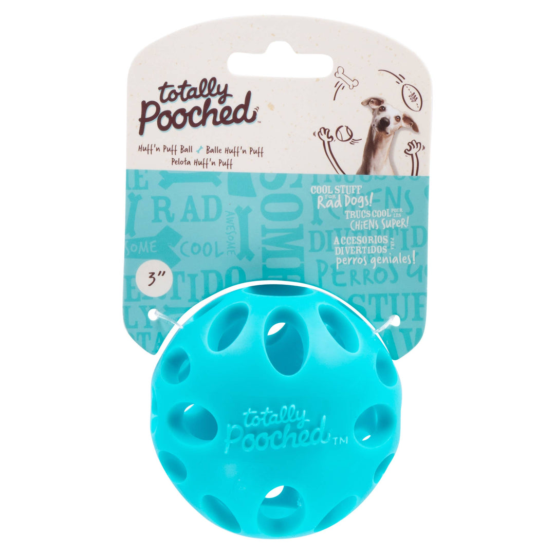 Totally Pooched Huff'n Puff Ball Rubber