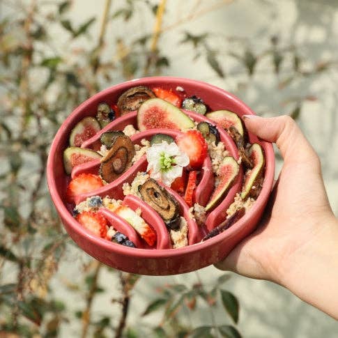 Wave Slow Feeder Dog Bowl