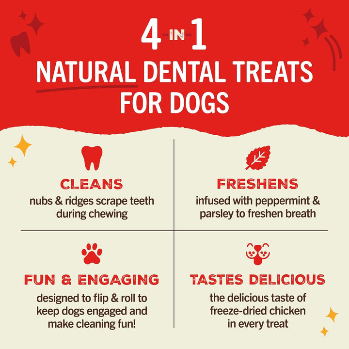 Stella and Chewy's Dental Delights - 4 in One Dental Treats for Dogs