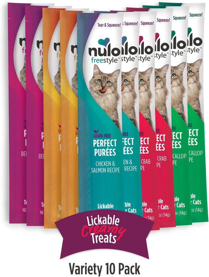 Grain-Free Freestyle Perfect Purée Lickable Cat Treats - Variety Pack (10 pack)