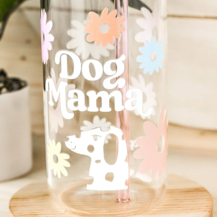 Dog Mama Glass | Lid + Straw